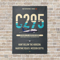 Thumbnail for Airbus C295 MPA/ASW vertical canvas print - no frame - gray background