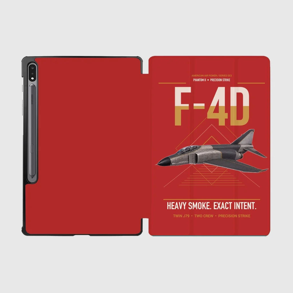 F-4D Phantom II design on red samsung tablet tablet case