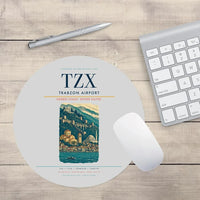 Thumbnail for Trabzon Airport (TZX) design on light gray round mouse pad