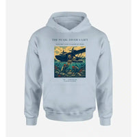 Thumbnail for VINTAGE G4271 - The Pearl Diver's Lift - Premium Hoodie design on lightblue premium