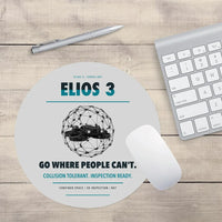 Thumbnail for Flyability Elios 3 design on light gray round mouse pad