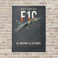 Thumbnail for Dassault Mirage F1C vertical canvas print - no frame - gray background