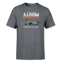Thumbnail for Airbus A400M Atlas design on gray t-shirt, single-side print