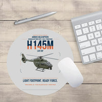 Thumbnail for Airbus Helicopters H145M LUH SOF design on light gray round mouse pad
