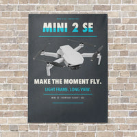 Thumbnail for DJI Mini 2 SE vertical canvas print - no frame - gray background