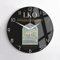 Thumbnail for Chaudhary Charan Singh International Airport LKO Wall-Clock No-Frame - Black