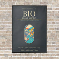 Thumbnail for Bilbao Airport BIO - Canvas Framed - Gray