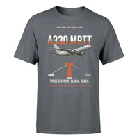 Thumbnail for Airbus A330 MRTT design on gray t-shirt, single-side print