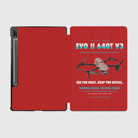 Thumbnail for Autel EVO II Dual 640T V3 design on red samsung tablet tablet case
