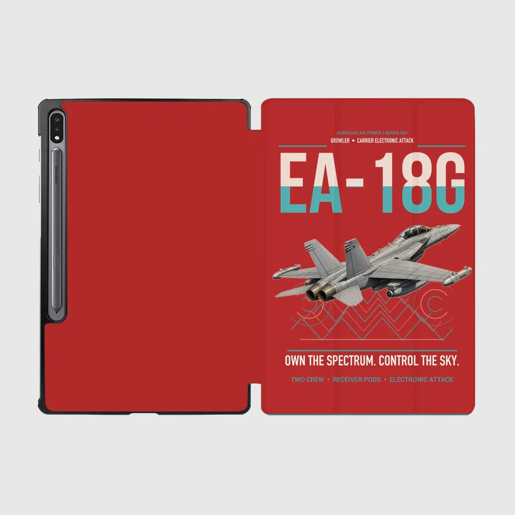 EA-18G Growler design on red samsung tablet tablet case