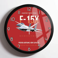 Thumbnail for F-15X Advanced Eagle Proposal Proven Airframe New Capacity design on red framed wall clock