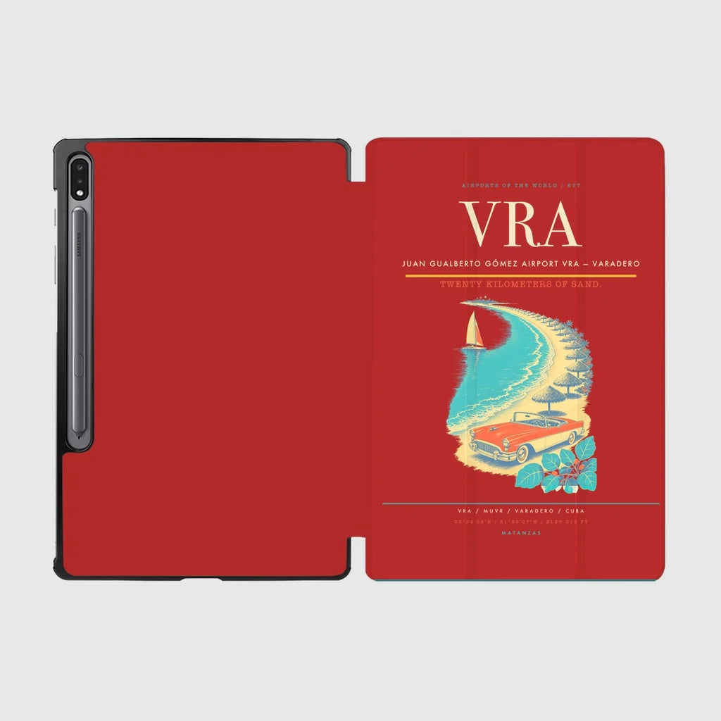 Juan Gualberto Gómez Airport (VRA) design on red samsung tablet tablet case
