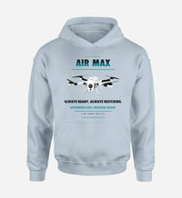 Thumbnail for Percepto Air Max design on light blue hoodie single side