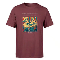 Thumbnail for VINTAGE G4394 - The Balloon Festival Dawn - Premium T-Shirt design on darkred premium t shirt