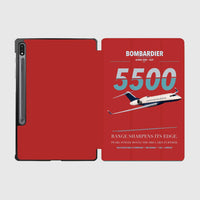 Thumbnail for Bombardier Global 5500 design on red samsung tablet tablet case
