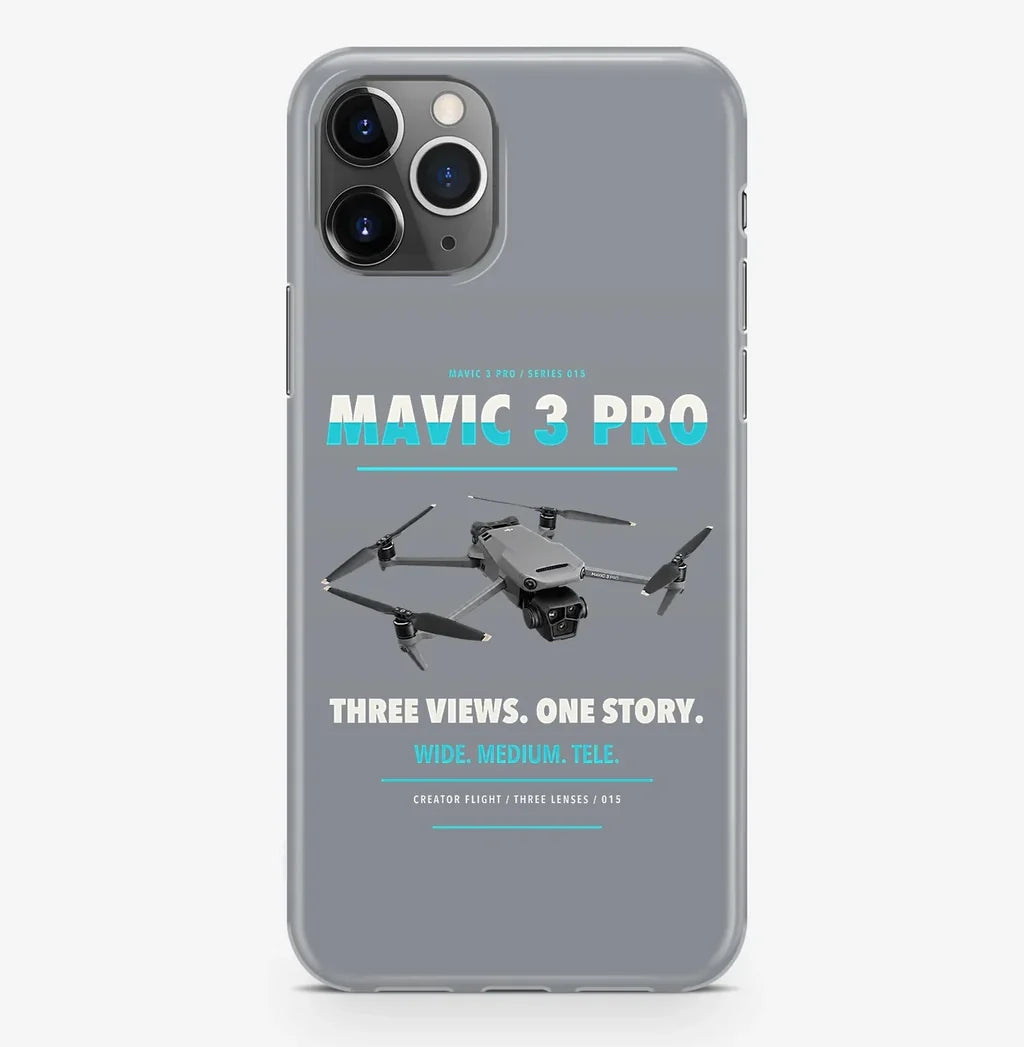 DJI Mavic 3 Pro Case ProMax design on gray iphone case promax