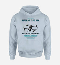 Thumbnail for DJI Matrice 350 RTK design on light blue hoodie single side
