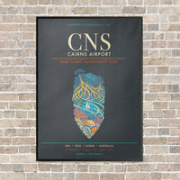 Thumbnail for Cairns Airport CNS - Canvas Framed - Gray