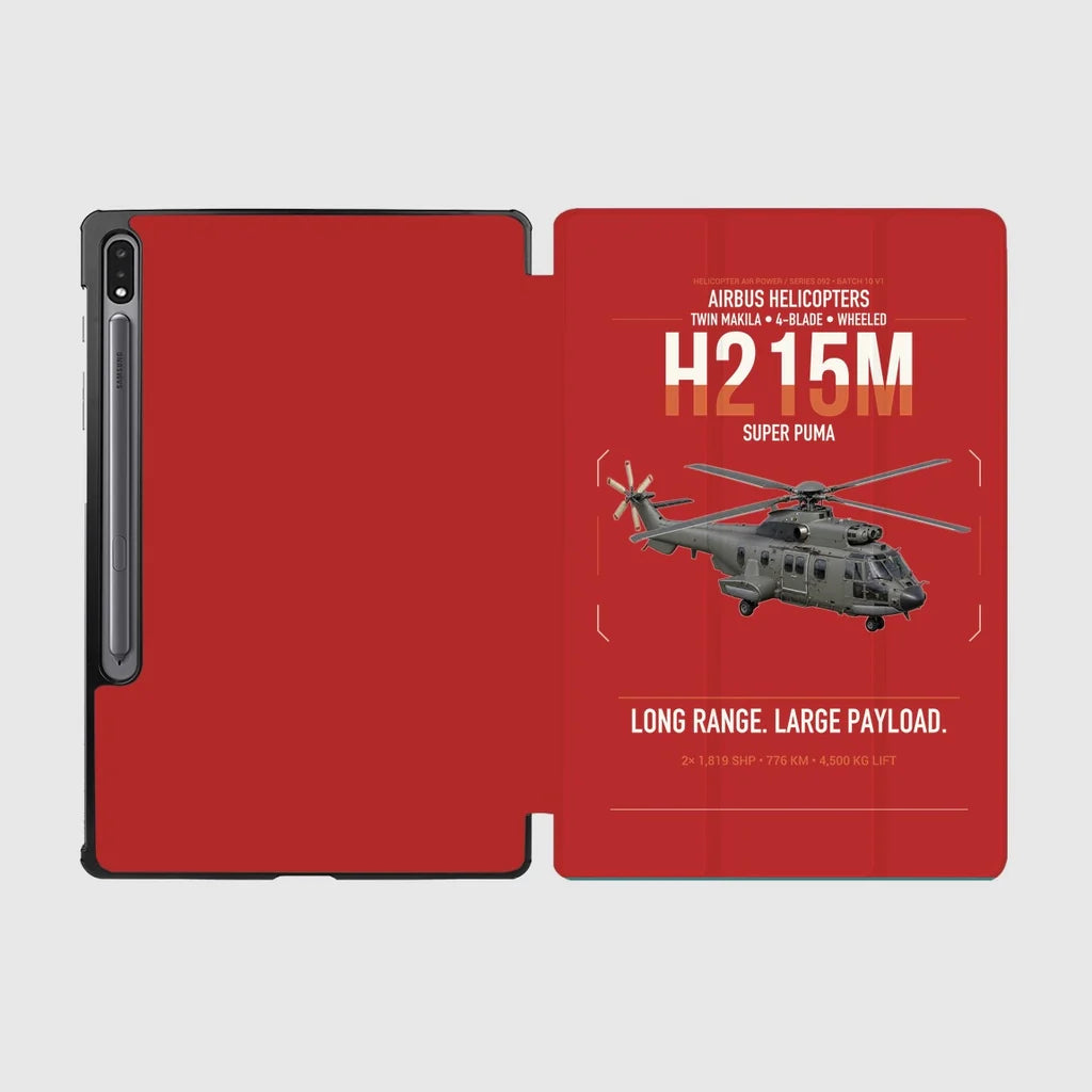Airbus H215M design on red samsung tablet tablet case