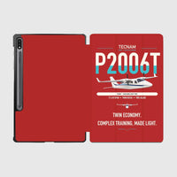 Thumbnail for Tecnam P2006T design on red samsung tablet tablet case