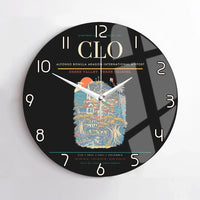 Thumbnail for Alfonso Bonilla Aragon International Airport CLO Wall-Clock No-Frame - Black