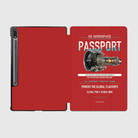 Thumbnail for PASSPORT design on red samsung tablet tablet case
