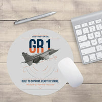 Thumbnail for SEPECAT Jaguar GR1 design on light gray round mouse pad
