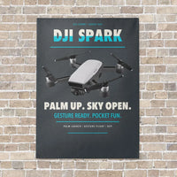 Thumbnail for DJI Spark vertical canvas print - no frame - gray background