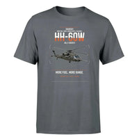 Thumbnail for Sikorsky HH-60W Jolly Green II design on gray t-shirt, single-side print