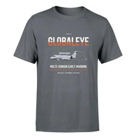 Thumbnail for Saab GlobalEye design on gray double-side t-shirt, single-side print