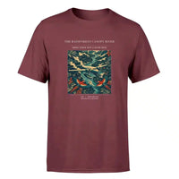 Thumbnail for VINTAGE G4403 - The Rainforest Canopy River - Premium T-Shirt design on darkred premium t shirt