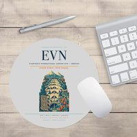 Thumbnail for Zvartnots International Airport (EVN) design on light gray round mouse pad