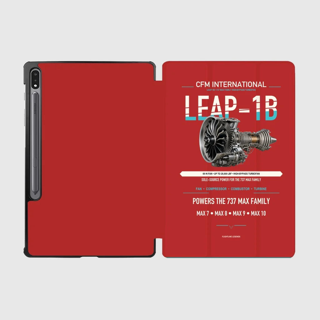 CFM LEAP-1B design on red samsung tablet tablet case