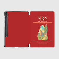 Thumbnail for Weeze Airport (NRN) design on red samsung tablet tablet case
