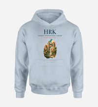 Thumbnail for Kharkiv International Airport (HRK) design on light blue hoodie single-side print