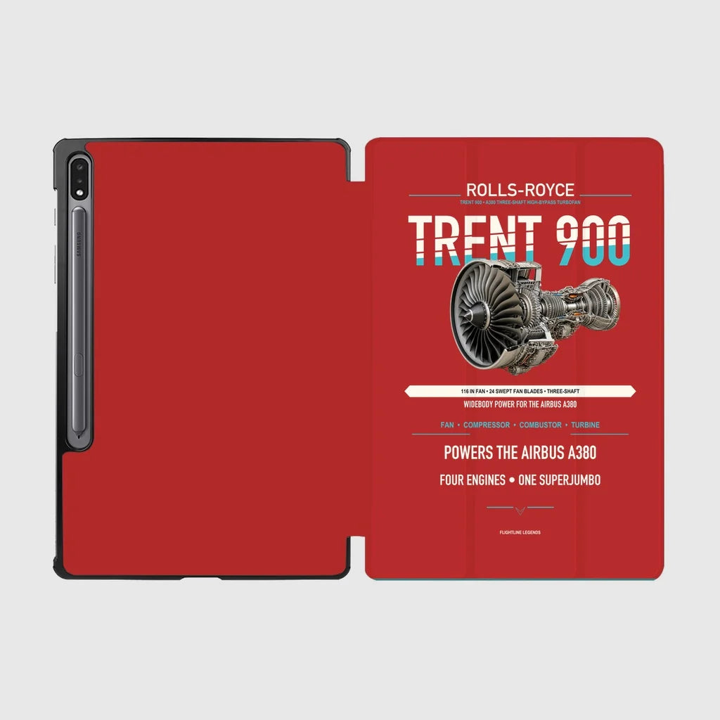 TRENT 900 design on red samsung tablet tablet case