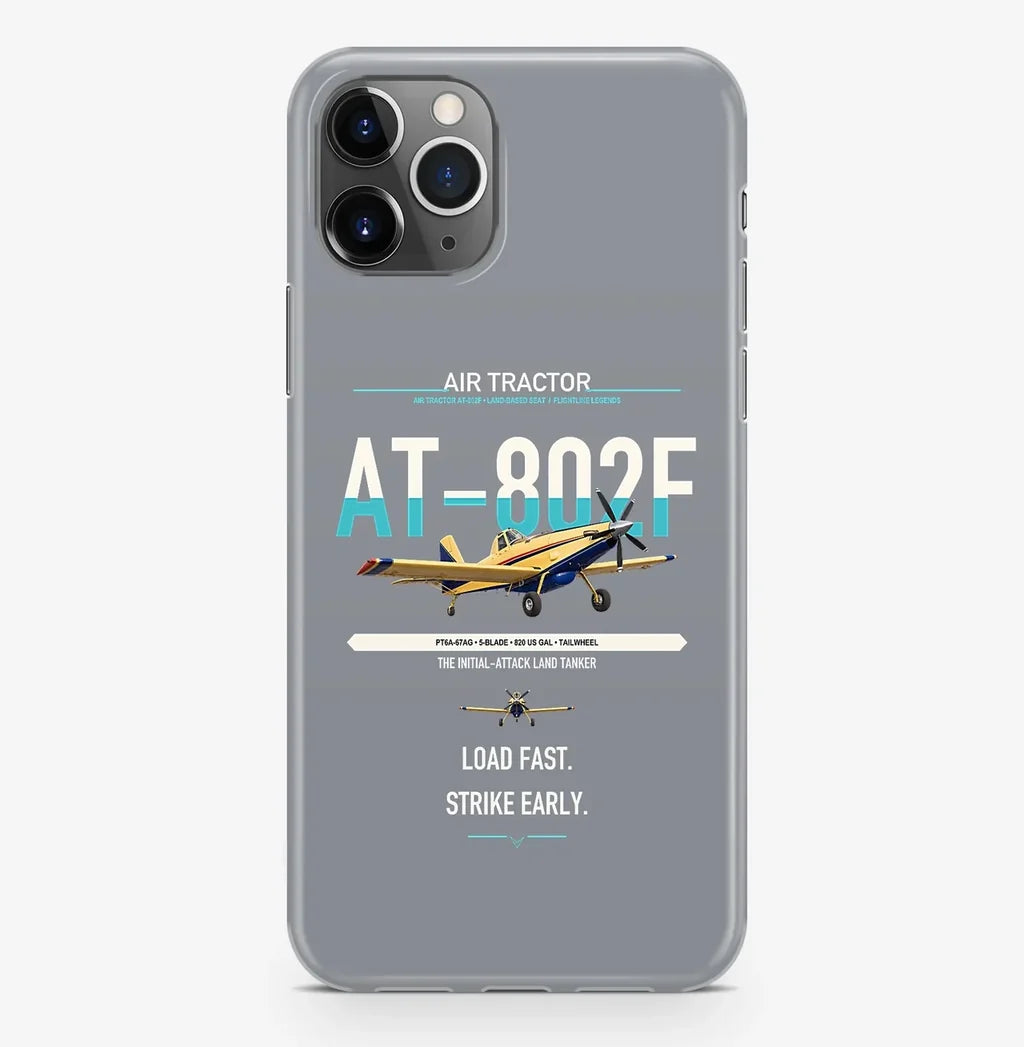 Air Tractor AT-802F design on gray magsafe iphone case, for iPhone Pro Max