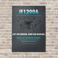 Thumbnail for Inspired Flight IF1200A vertical canvas print - no frame - gray background