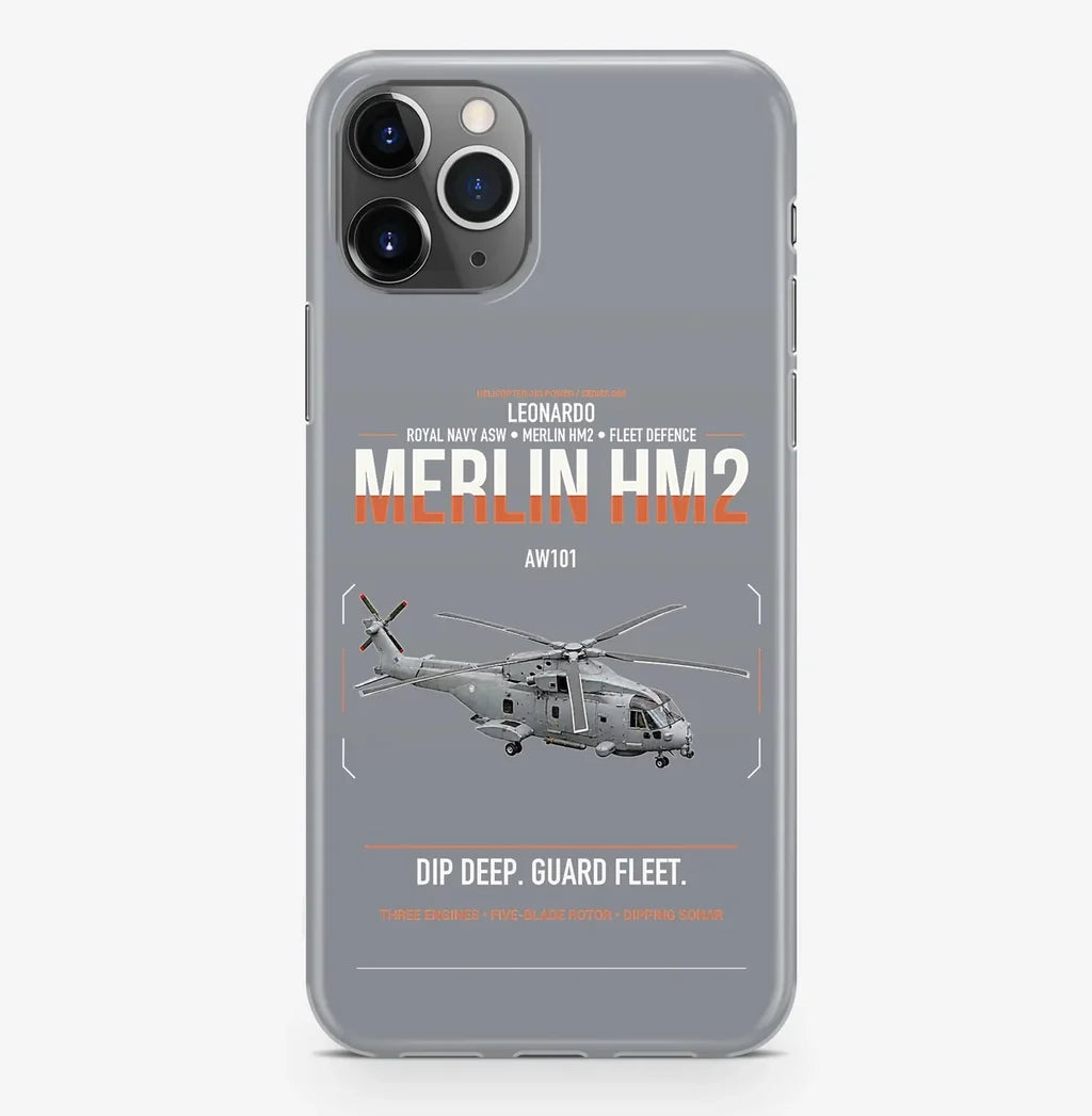 Leonardo AW101 Merlin HM2 design on gray magsafe iphone case, for iPhone Pro Max