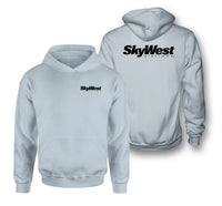 Thumbnail for Skywest Airlines logo on light blue double side hoodie