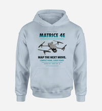 Thumbnail for DJI Matrice 4E design on light blue hoodie single side