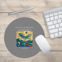 Thumbnail for VINTAGE G4473 - The Night Glider Wave - Designed Mouse Pads design on gray round
