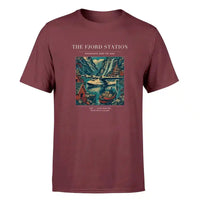 Thumbnail for VINTAGE G4062 - The Fjord Station - Premium T-Shirt design on darkred premium t shirt