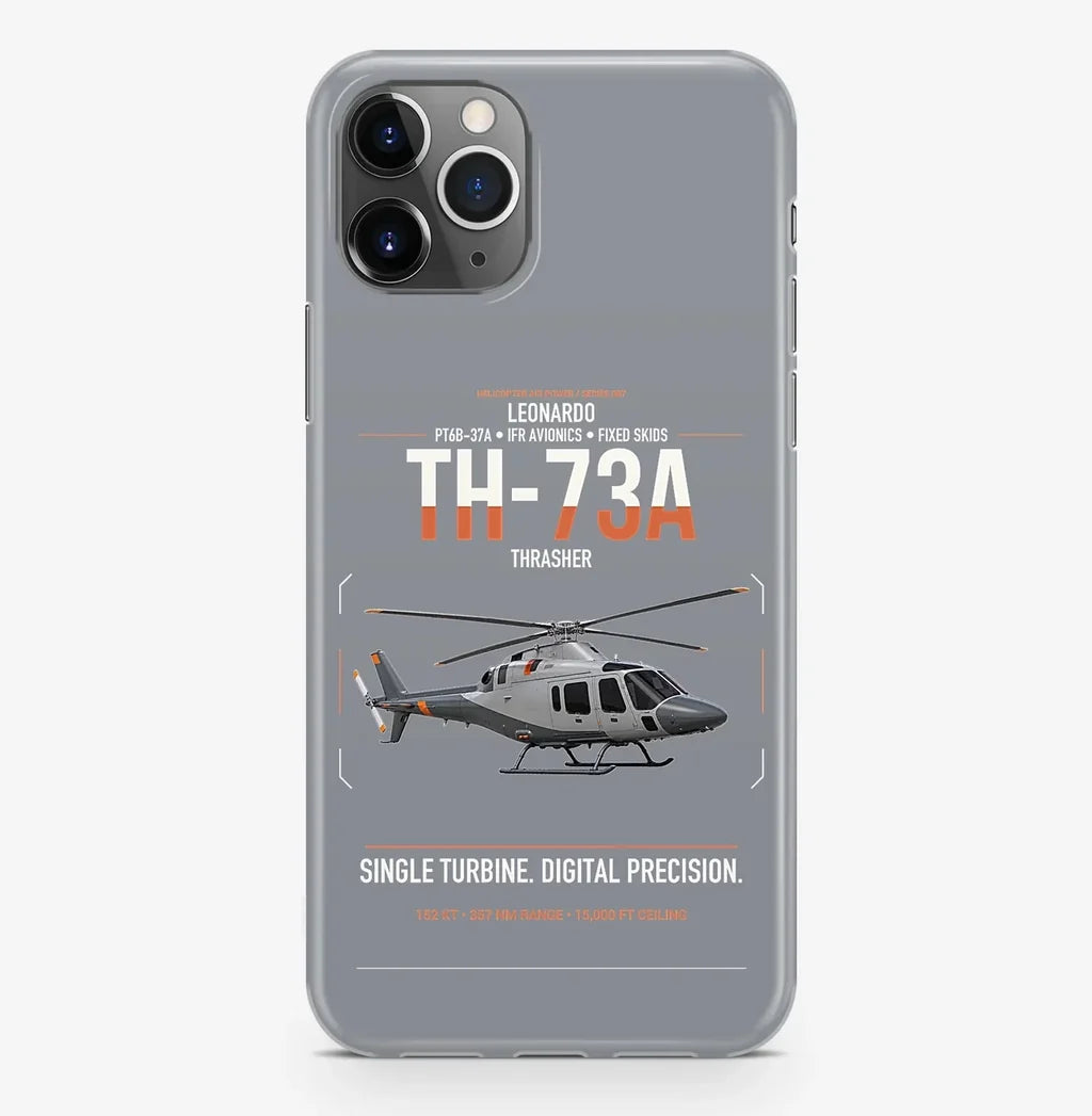 Leonardo TH-73A Thrasher design on gray magsafe iphone case, for iPhone Pro Max