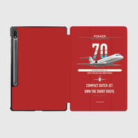 Thumbnail for Fokker 70 design on red samsung tablet tablet case