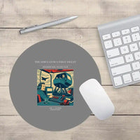 Thumbnail for VINTAGE G4462 - The Simulator's First Sweat - Designed Mouse Pads design on gray round