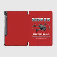 Thumbnail for Skydio X10 design on red samsung tablet tablet case