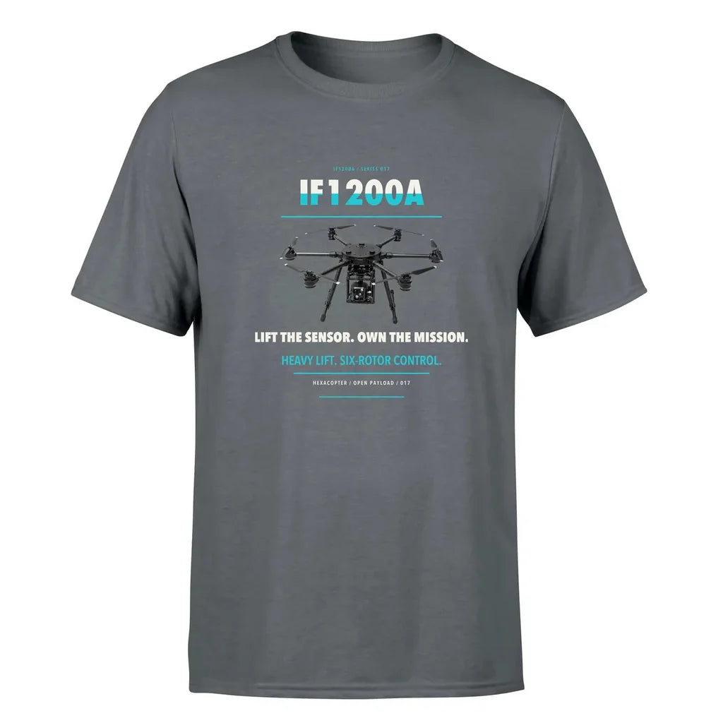 Inspired Flight IF1200A design on gray single side