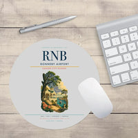 Thumbnail for Ronneby Airport (RNB) design on light gray round mouse pad