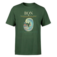 Thumbnail for Rafael Hernández Airport (BQN) T-Shirt single-side front print in Dark Green | rafael-hernández-airport-bqn-double-side-t-shirt